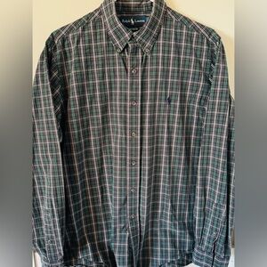 Ralph Lauren Custom Fit 100% Cotton Multicolored Men’s L Long Sleeve Button Down